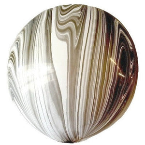 Black & White Marble 75cm Balloon