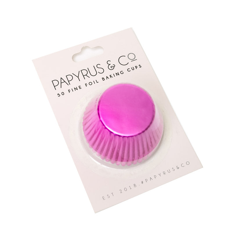 Metallic Hot Pink Cupcake Cases (50 pack)