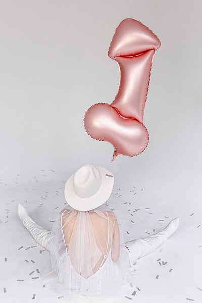 Rose Gold Penis Balloon