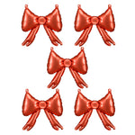 Red Bow Balloons (5 pack)