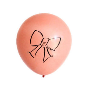 Peach Bow 30cm Balloons (3 pack)