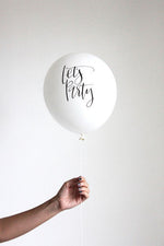 Let's Party White 30cm Balloons (3 pack)