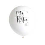 Let's Party White 30cm Balloons (3 pack)