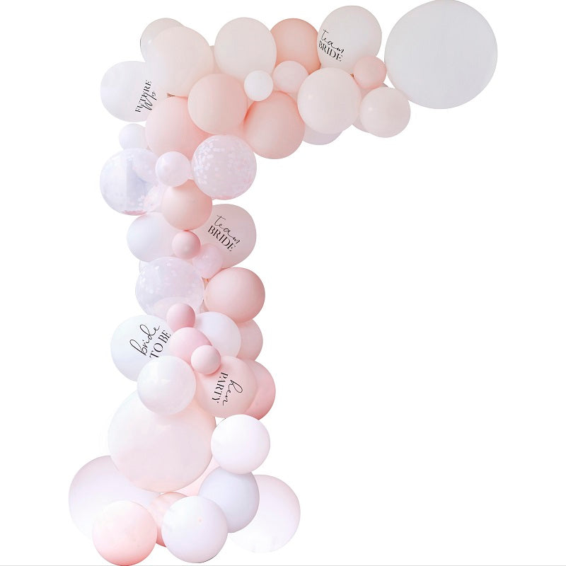 Bride To Be Balloon Garland & Streamer Kit