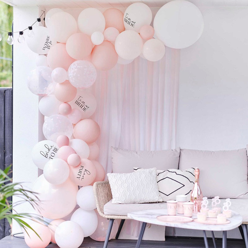 Bride To Be Balloon Garland & Streamer Kit