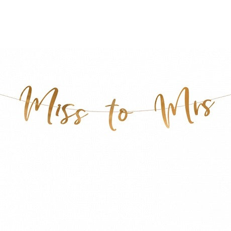 Rose Gold Miss to Mrs Banner
