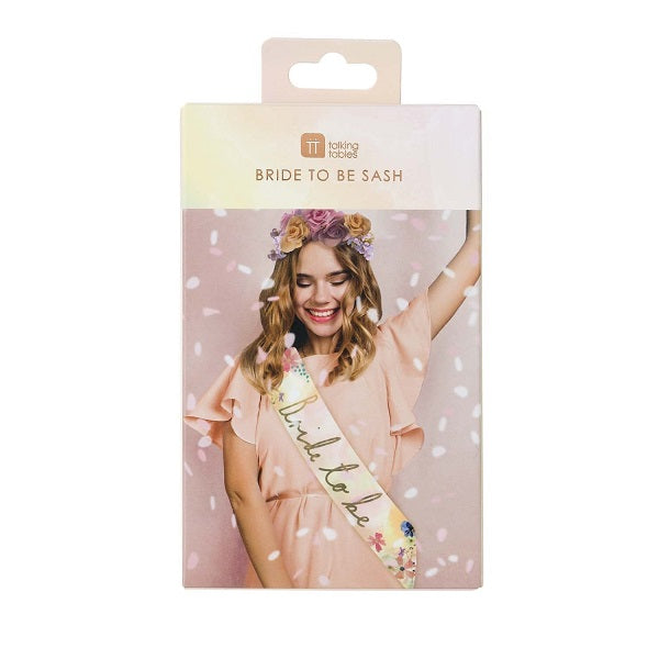 Blossom Bride To Be Sash