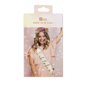 Blossom Bride To Be Sash