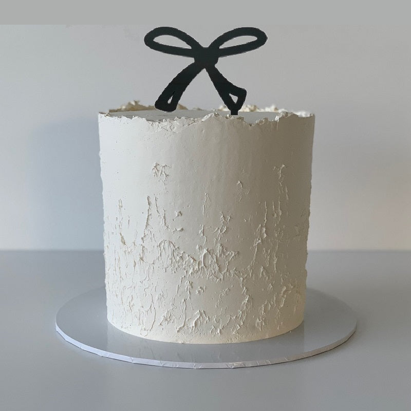 Black Bow Cake Topper