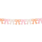 Peach & Pink Paper Bow Garland