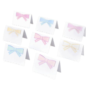 Pastel Bow Place Cards (8 pack)