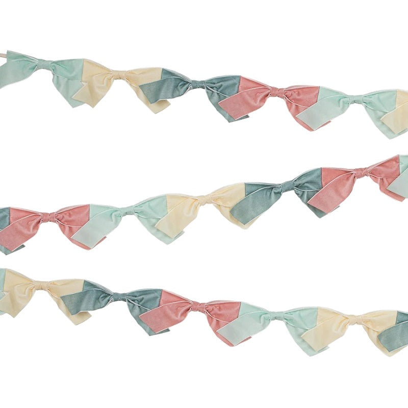 Velvet Bow Garland