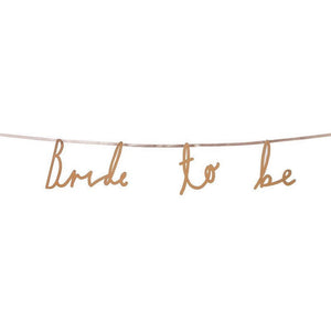 Rose Gold Bride To Be Garland