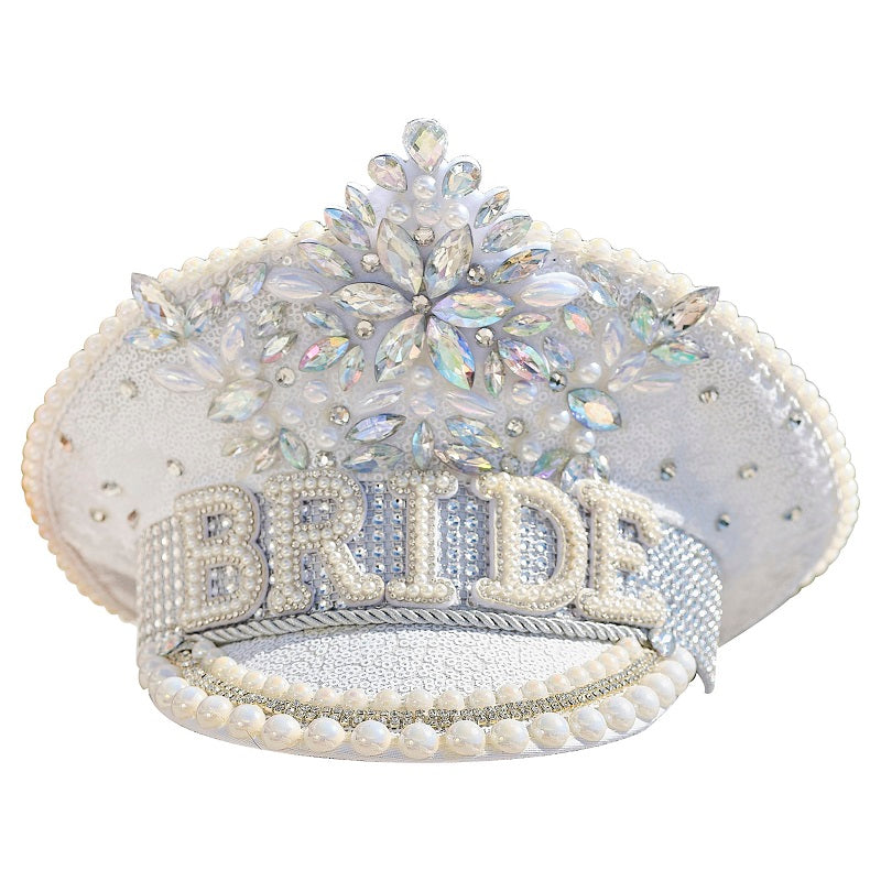 Pearl & Rhinestone Bride Hat