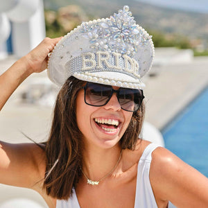 Pearl & Rhinestone Bride Hat