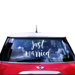 Just Married Car Sticker