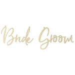 Bride & Groom Wooden Chair Signs