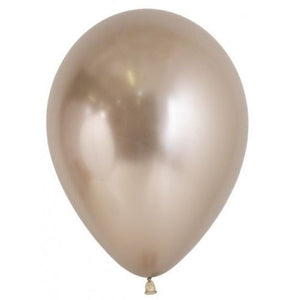 Metallic Chrome Standard 28cm & 18cm Mini Balloons (5 pack)