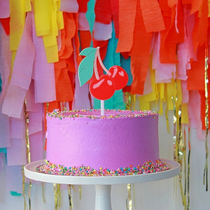 Cherry Bomb Cake Topper