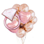INFLATED Rose Gold Chrome Balloon Bouquet & Ring (PICKUP)