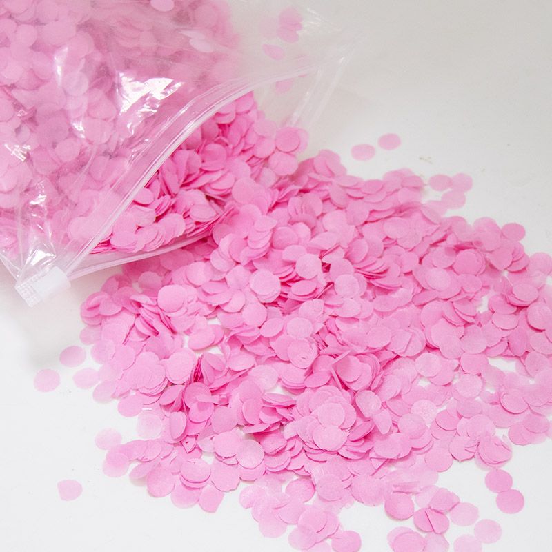 Pink Confetti 1cm Bulk Pack (250g)