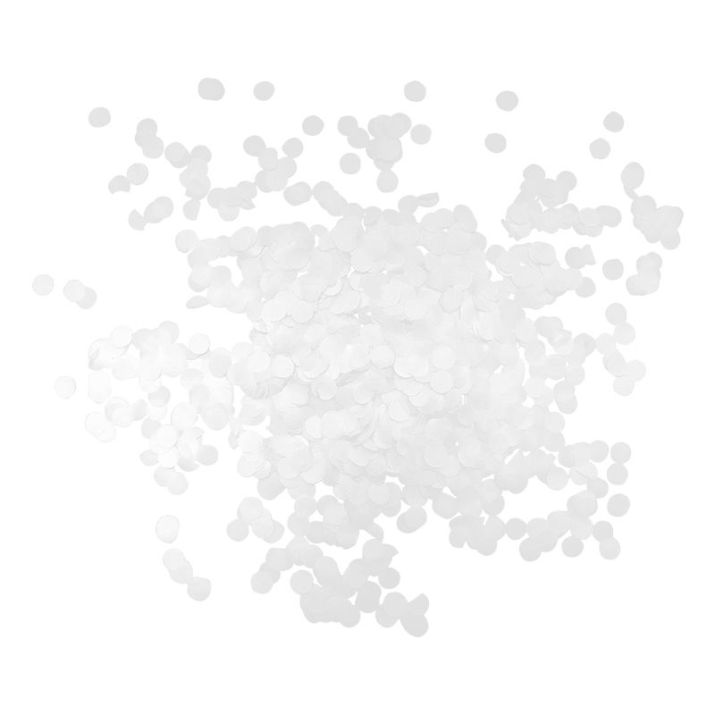 White Confetti 1cm Bulk Pack (250g)