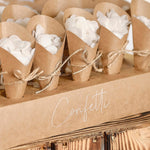 Kraft Confetti Tray & Cones (24 pack)