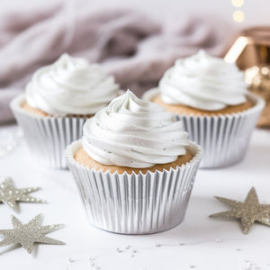 Metallic Silver Cupcake Cases (50 pack)