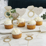 Engaged Cupcake Toppers (12 pack)