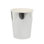 Metallic Silver Cups (10 pack)