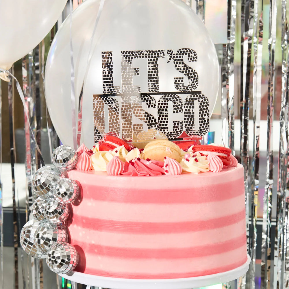 Let's Disco Cake Topper