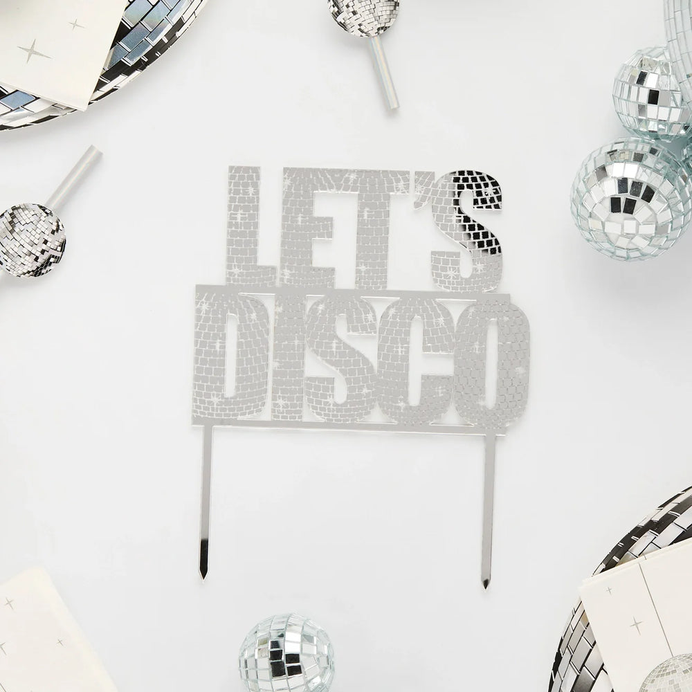 Let's Disco Cake Topper