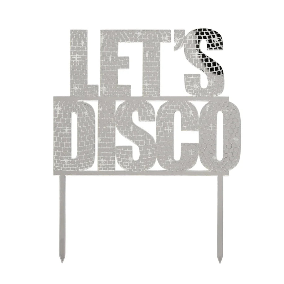 Let's Disco Cake Topper
