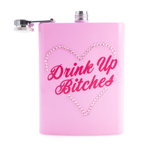 Drink Up Bitches Metal Flask