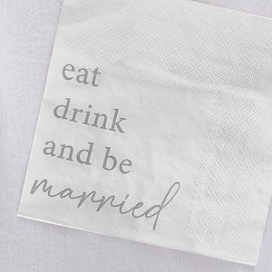 Eat Drink & Be Married Napkins (16 pack)