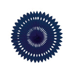 Navy Blue Paper Hanging Fan (40cm)