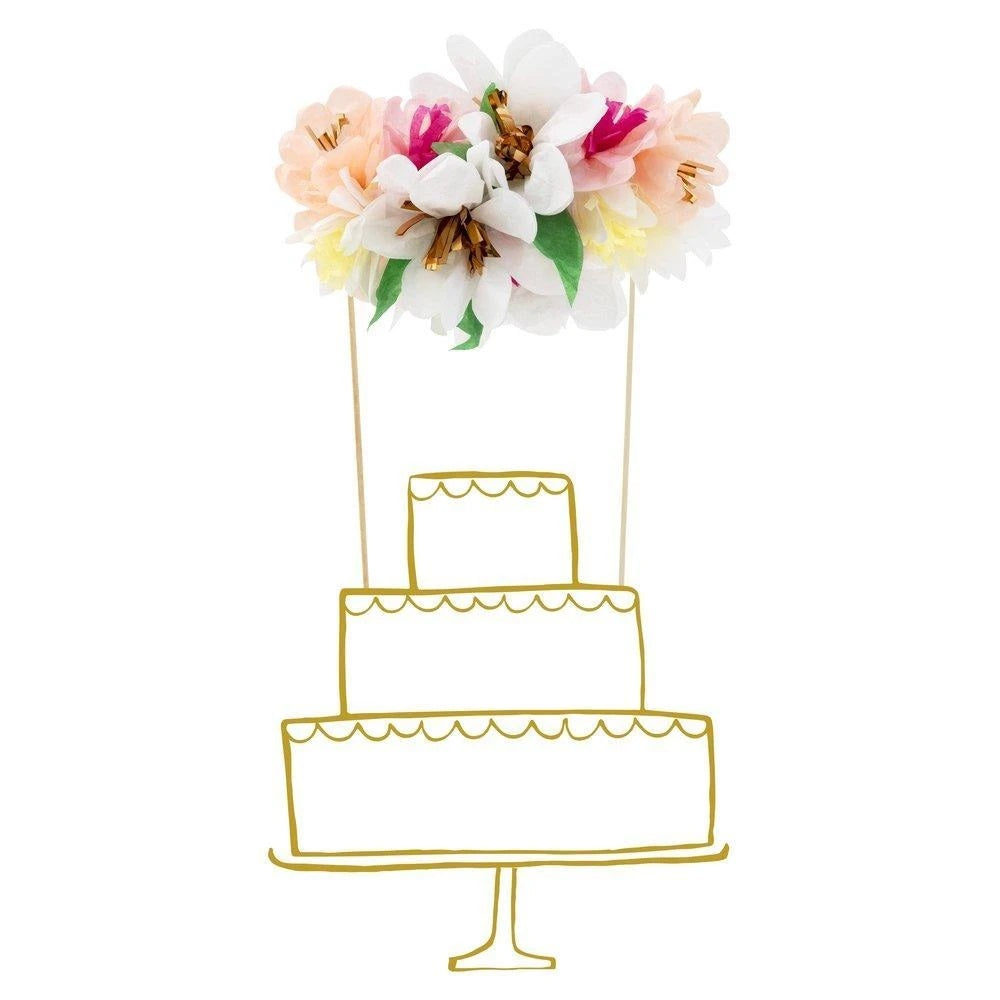 Flower Bouquet Cake Topper