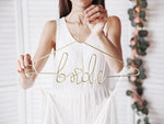 Gold Bride Hanger