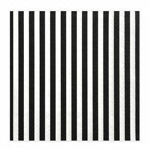 Black & White Striped Napkins (20 pack)