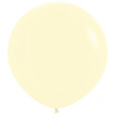 Matte Pastel Yellow Giant 90cm Round Balloon