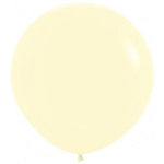 Matte Pastel Yellow Giant 90cm Round Balloon