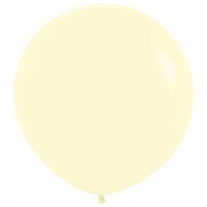 Matte Pastel Yellow Giant 90cm Round Balloon