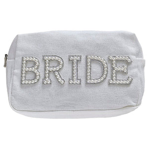 Pearl Bride Makeup Bag