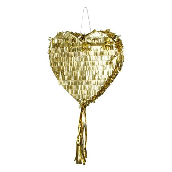 Gold Heart Pinata