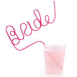 Pink Bride Straw