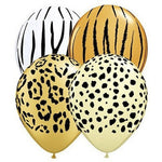 Safari Mini 12cm Balloons (5 pack)