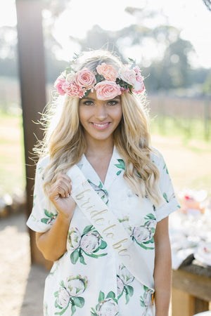 Ivory Bride To Be Sash