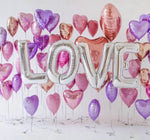 Silver Giant 'LOVE' Balloons