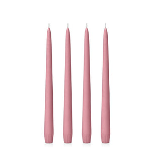 Dusty Pink Taper Candles (4 pack)