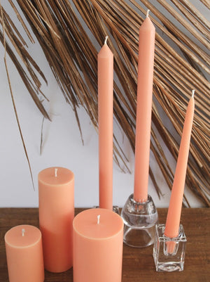 Peach Taper Candles (4 pack)